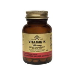 VITAMINA K1 100MCG 100CP SOLGAR