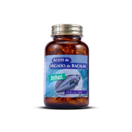 ACEITE DE HIGADO DE BACALAO PERLAS 500 DE SANTIVERI (ULTIMAS UNIDADES)