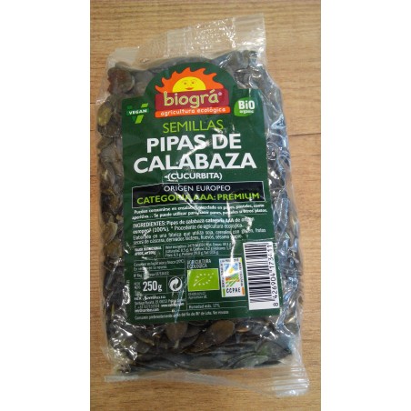 PIPAS DE CALABAZA PREMIUM 250 GR. (DESCATALOGADA)