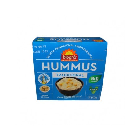 HUMMUS TRADICIONAL 240 GR, BIOGRÁ (ULTIMAS UNIDADES)
