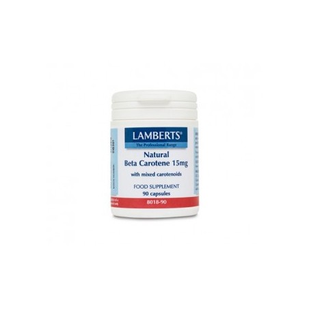BETACAROTENO 15MG 90cap LAMBER