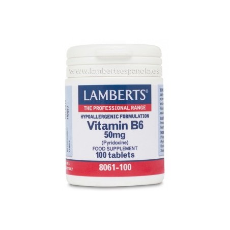 VITAMINA B6 50MG 100 CAP LAMBE