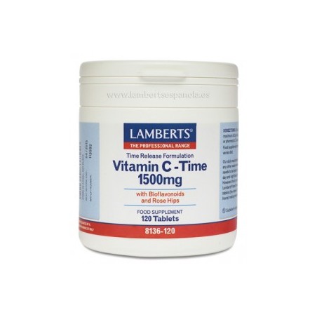 VITAMINA C TIME 1500MG. 120Tab