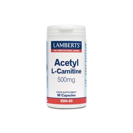 L ACETIL CARNITINA 500MG 60CAP LAMBERTS