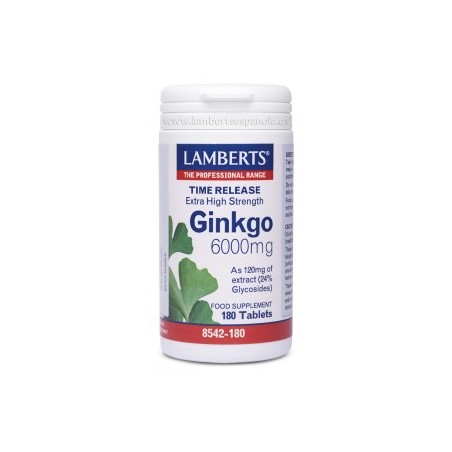 GINKGO 6000MG 180TAB LAMBERTS