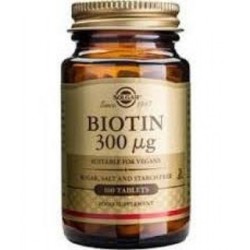 BIOTIN 300MCG 100TAB SOLGAR