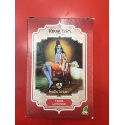HENNA POLVO SUPER CAOBA LUMINOSO RADHE SHYAM