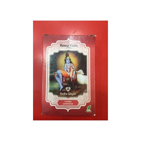 HENNA POLVO SUPER CAOBA LUMINOSO RADHE SHYAM