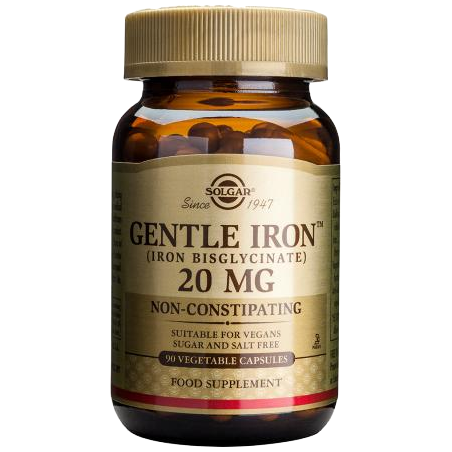 HIERRO GENTLE 20MG 180C SOLGAR