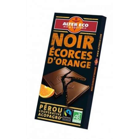 CHOCOLATE NEGRO CON NARANJA 100GR
