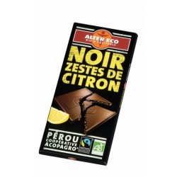 CHOCOLATE NEGRO CON LIMON 100GR