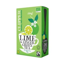 TÉ VERDE CON LIMA Y JENGIBRE 20 BOLSAS 40GR
