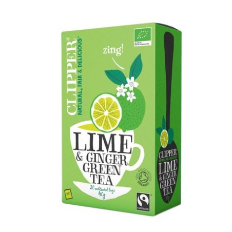 TÉ VERDE CON LIMA Y JENGIBRE 20 BOLSAS 40GR
