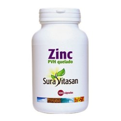 ZINC PVH QUELADO 25 MG 100 CAPS