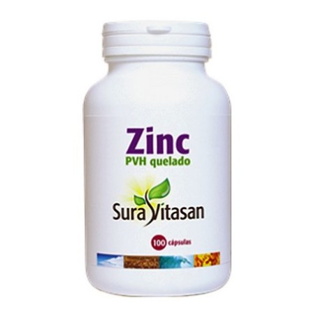 ZINC PVH QUELADO 25 MG 100 CAPS