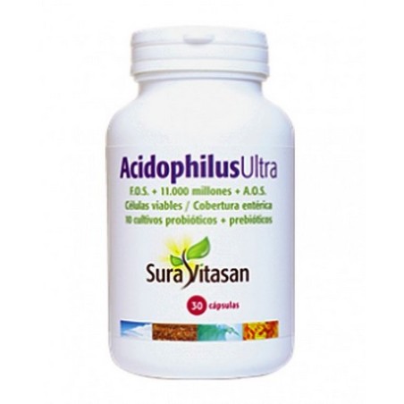 ACIDOPHILUS ULTRA POLVO 36.000 MILLIONES + FOS  45GR