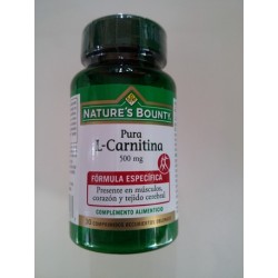 PURA L-CARNITINA  500 MG   30 COMP