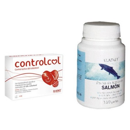 PACK CONTROLCOL + SALMON 60 CAPS+100PERLAS ELADIET