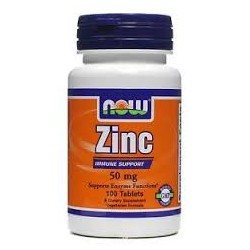 ZIN GLUCONATO 50MG 100TAB NOW