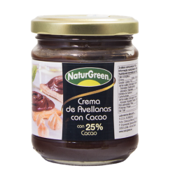 CREMA DE AVELLANAS CON CACAO BIO NATURGREEN