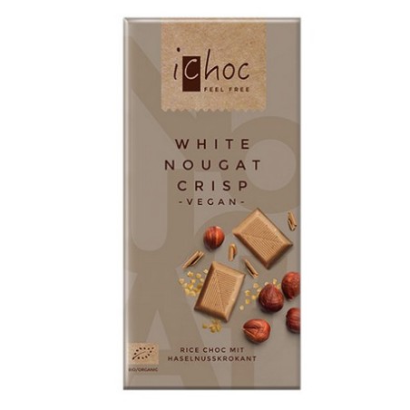 ICHOC WHITE NOUGAT CRISP VEGAN