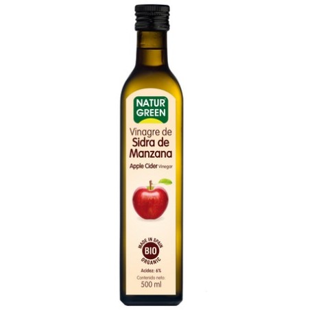 VINAGRE DE SIDRA DE MANZANA, BIO 500ML NATURGREEN