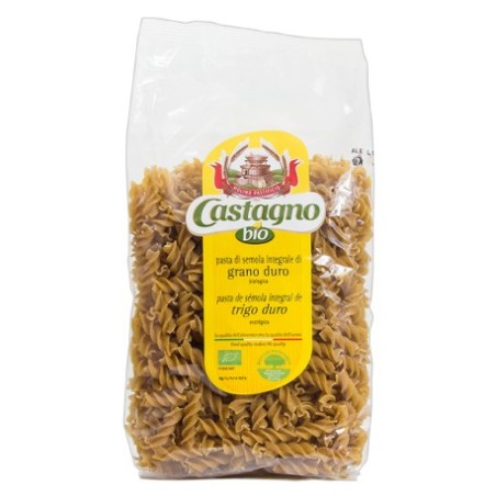 PASTA DE SEMOLA INTEGRAL DE TRIGO DURO CASTAGNO