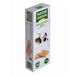 GALLETAS DE ESPELTA QUINOA 190 GR. NATURGREEN