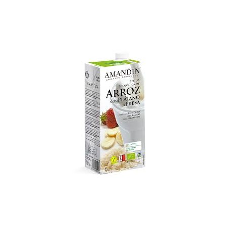 BEBIDA ARROZ PLATANO FRESA 1-L