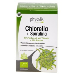 CHLORELLA + SPIRULINA PHYSALIS 200 TAB