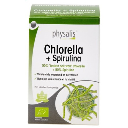 CHLORELLA + SPIRULINA PHYSALIS 200 TAB
