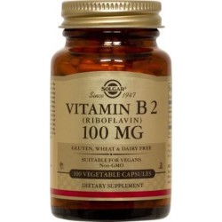 VITAMINA B2 100MG 100CP SOLGAR