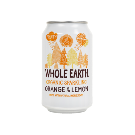WHOLE EARTH NARANJA Y LIMON 330ML