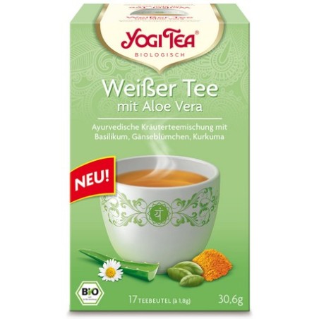 YOGI TEA TE BLANCO CON ALOE VERA