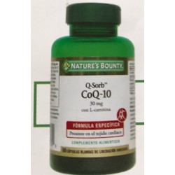COQ-10 30MG CON L-CARNITINA 60 CAPSULAS NATURE'S BOUNTY