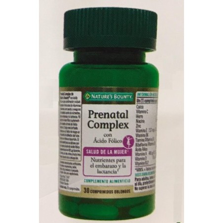 PRENATAL COMPLEX CON ACIDO FELICO 30 COMPRIMIDOS