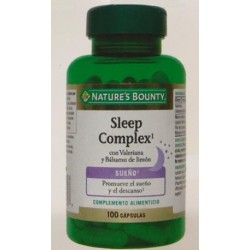SLEEP COMPLEX CON VALERIANA Y BALSAMO DE LIMON 100 CAPSULAS