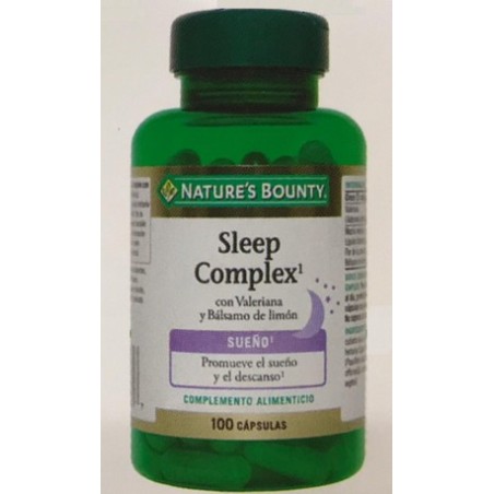 SLEEP COMPLEX CON VALERIANA Y BALSAMO DE LIMON 100 CAPSULAS
