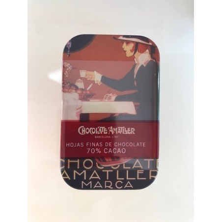 AMATLLER MINI HOJAS CHOCOLATE 70%