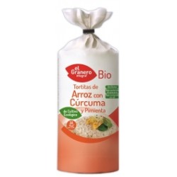 TORTITAS ARROZ Y CURCUMA/PIM 115gr EL GRANERO