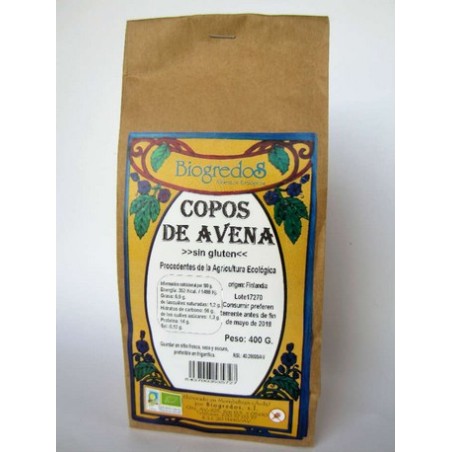 COPOS DE AVENA SIN GLUTEN 400GR BIOGREDOS
