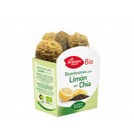 GALLETAS BIOARTESANAS LIMON Y CHIA, 220 g
