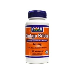 GINKGO BILOBA 60MG 60CAPS NOW