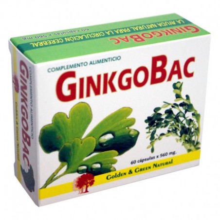 GINKGOBAC 60CAPS 560MG GOLDEN&GREEN