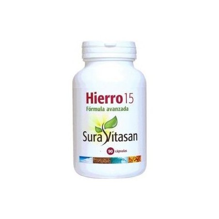 HIERRO 15 90CAPS SURA VITASAN