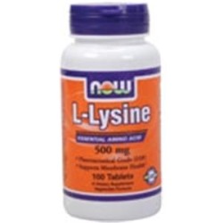 L-LYSINE 500MG 100TABLETAS NOW