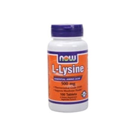 L-LYSINE 500MG 100TABLETAS NOW