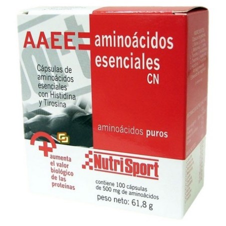 AMINO ESENCIALES AAEE 100 CAPSULAS 500 MG NUTRISPORT