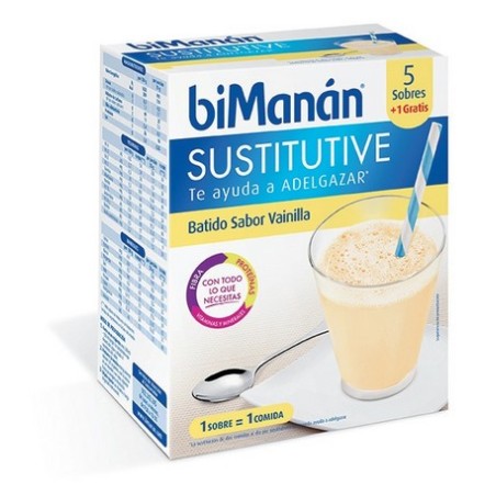 BIMANAN  BATIDO DE VAINILLA 6 SOBRES