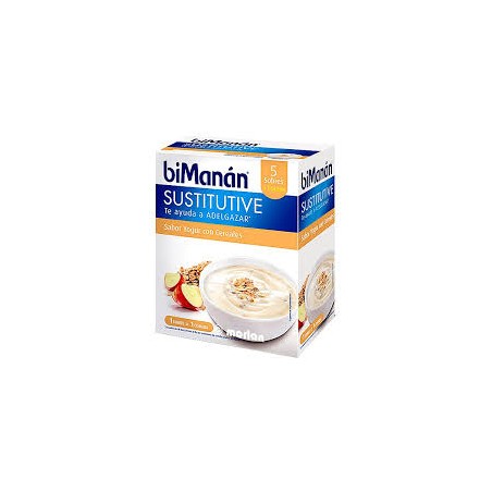BIMANAN  CREMA YOGURT CON CEREALES  6 SOBRES